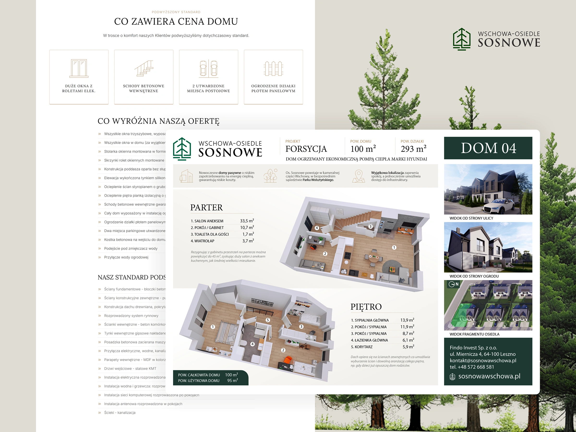 Projekt strony internetowej Osiedla Sosnowego karta lokalu