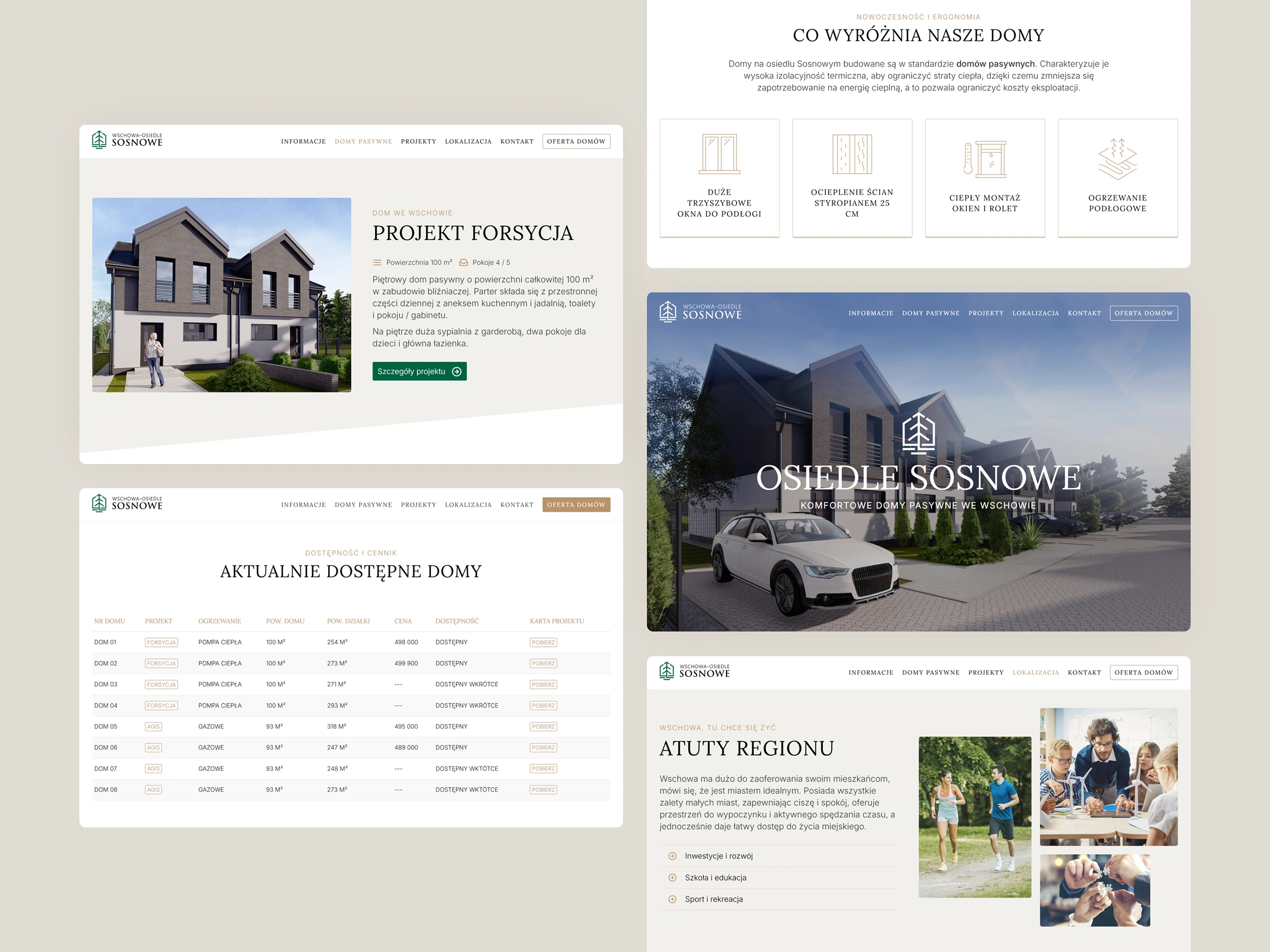 Projekt strony internetowej Serta na tablecie